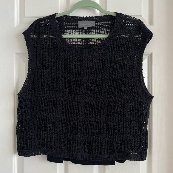 Sunday in Brooklyn Tops - Sunday in Brooklyn black sweater tank w/cami. EIC. Onesize.